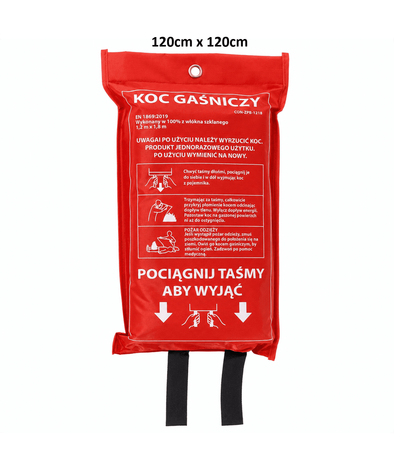 Koc gaśniczy 120cm x 120cm