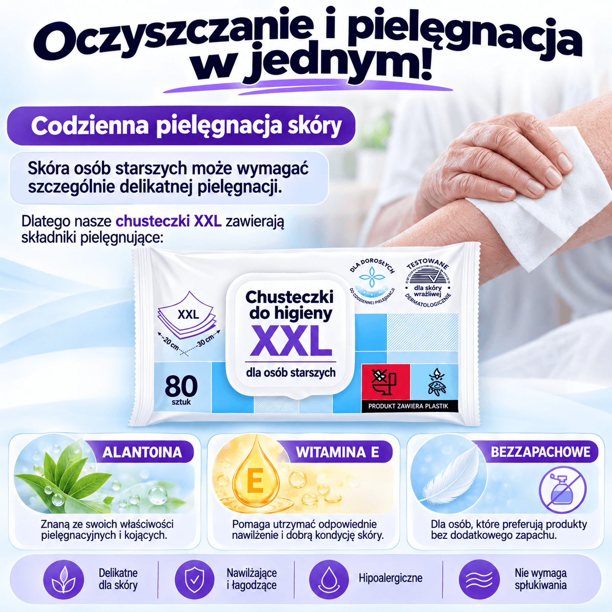 Oczyszczanie i pielęgnacja w jednym!