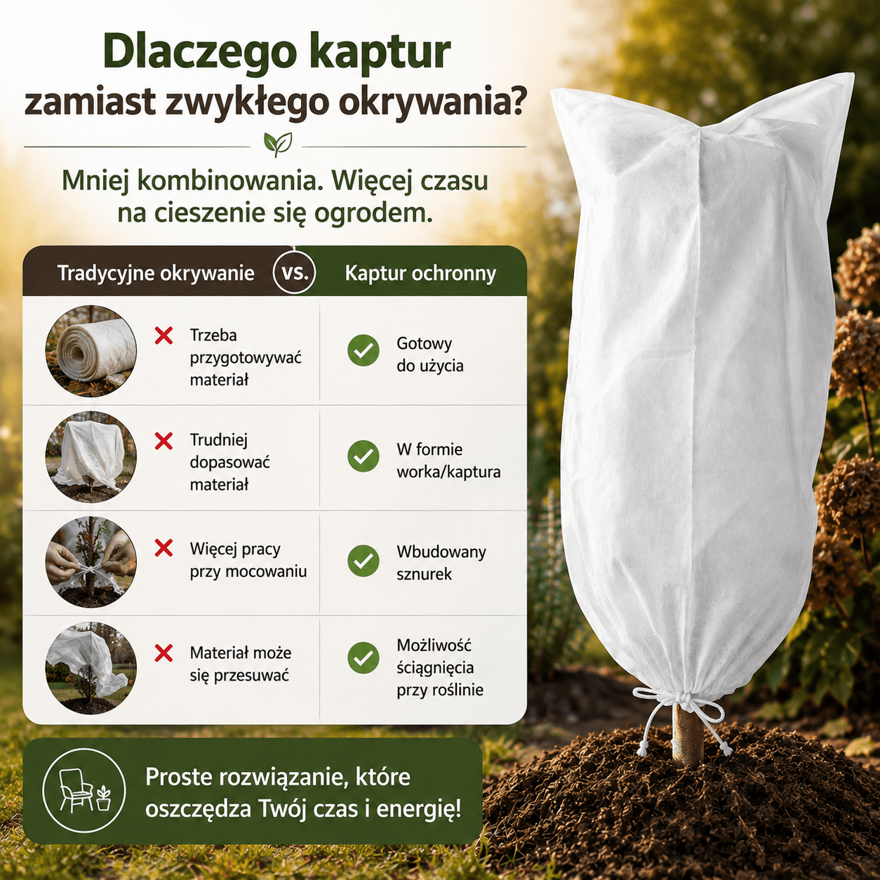 Dlaczego kaptur zamiast zwykłego okrywania?