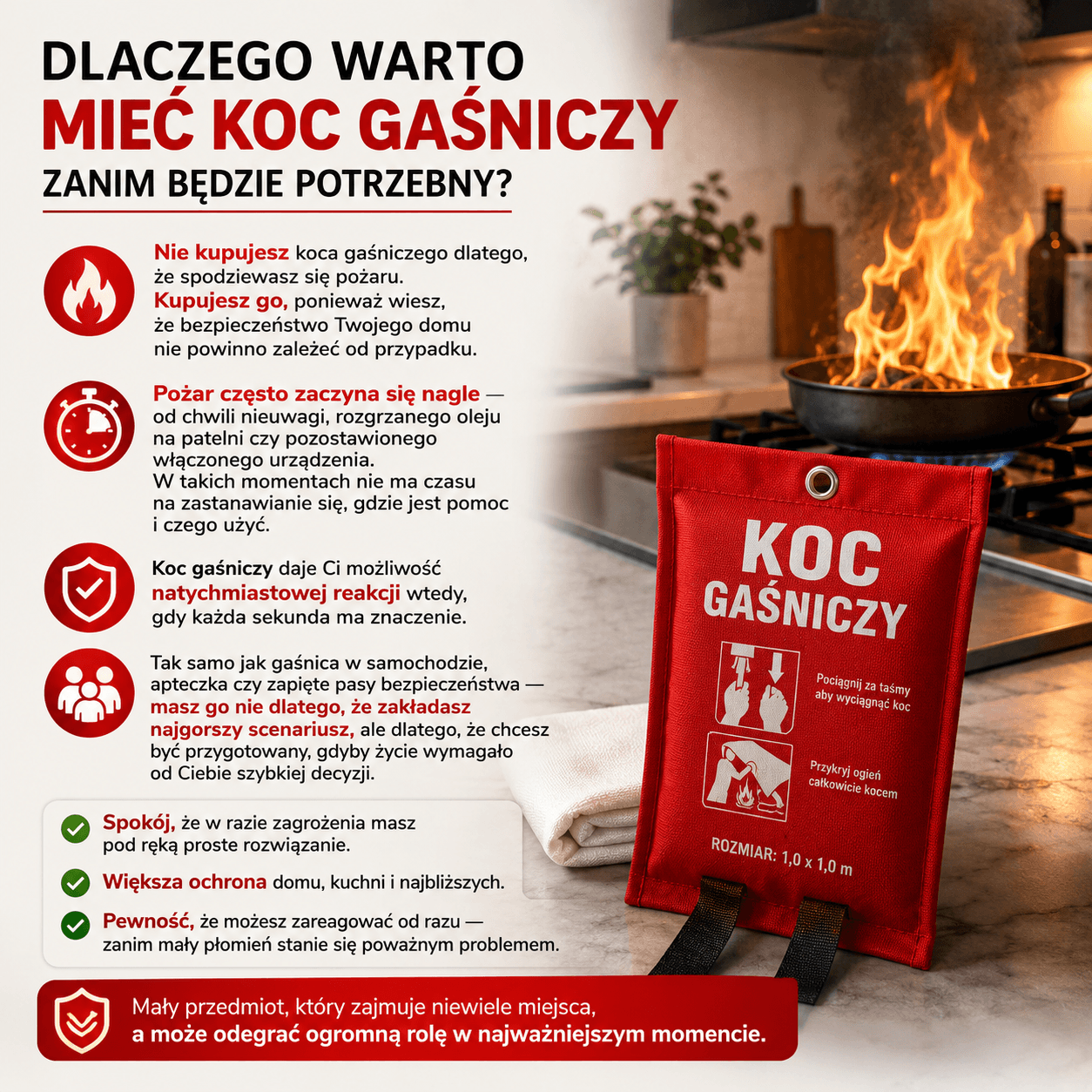 Koc Gaśniczy – Szybka Ochrona Przed Ogniem